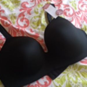 Cacique 38DDD black wireless t-shirt bra NEW